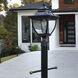 Pagoda LED 22 inch Black Outdoor Post Light, Solar