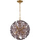Esme 6 Light 18.25 inch Aged Brass Chandelier Ceiling Light