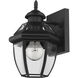 Westover 1 Light 10.5 inch Black Outdoor Wall Light