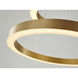 Canada LED 31.5 inch Gold Chandelier Ceiling Light
