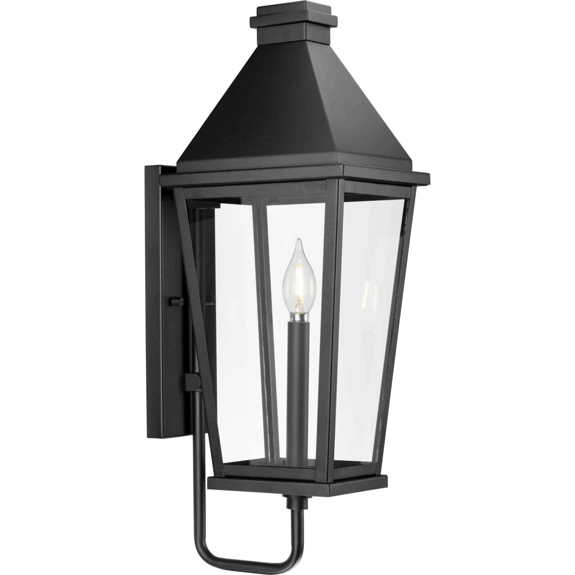 Richmond Hill 1 Light 23.5 inch Textured Black Outdoor Wall Lantern, Design Series