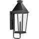 Richmond Hill 1 Light 23.5 inch Textured Black Outdoor Wall Lantern, Design Series