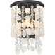 Shimmering Elegance 1 Light 4 inch Sand Coal Wall Sconce Wall Light