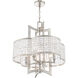 Grammercy 4 Light 22 inch Brushed Nickel Chandelier Ceiling Light
