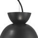 Ventura Dome 1 Light 7.5 inch Flat Black Mini Pendant Ceiling Light