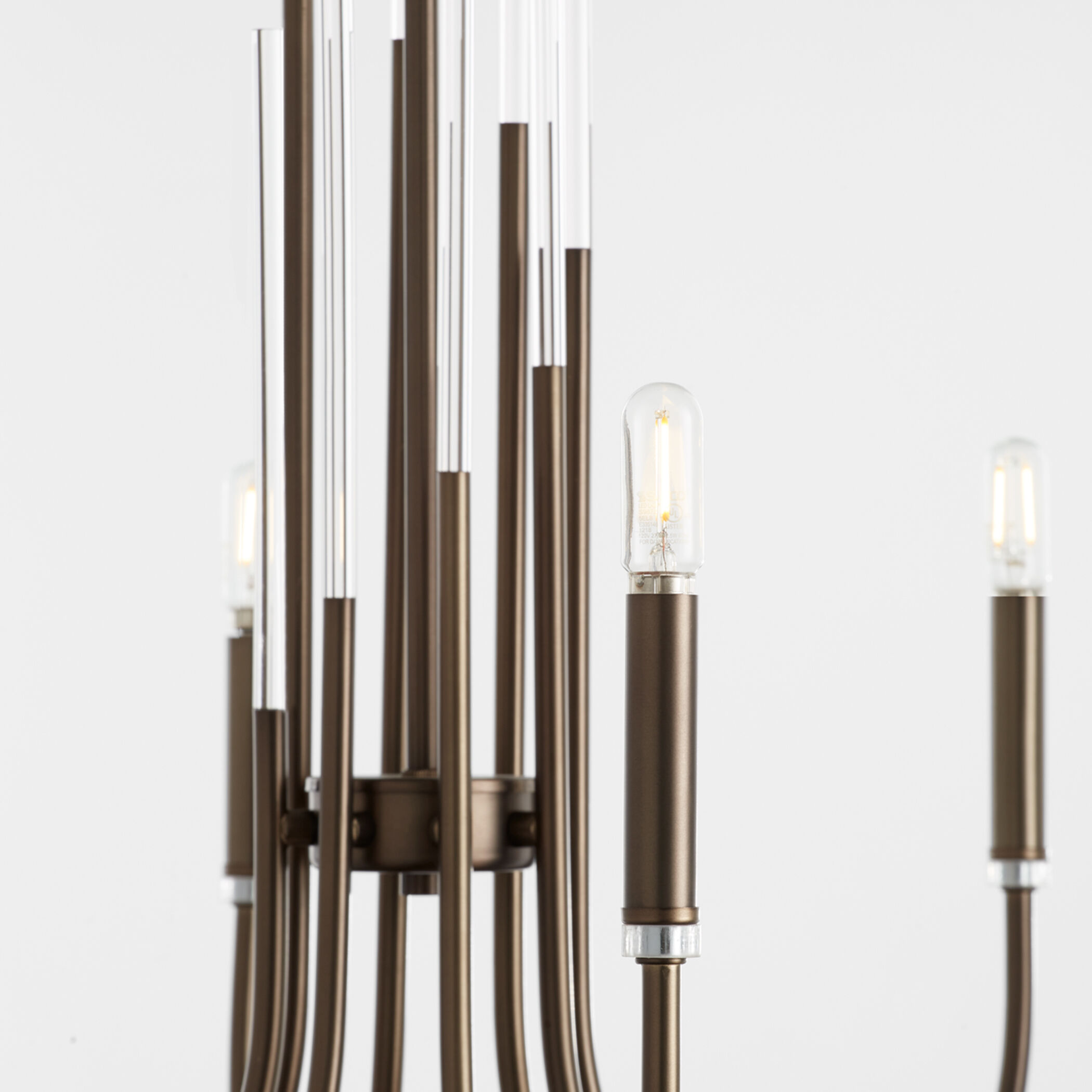 Summit 6 Light 28 inch Dark Brass Chandelier Ceiling Light