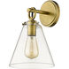 Harper 1 Light 8 inch Rubbed Brass Wall Sconce Wall Light