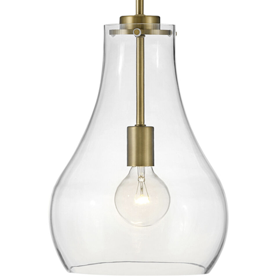 Frankie LED 10 inch Lacquered Brass Pendant Ceiling Light