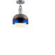 Forked LED 9.84 inch Burnt Steel Flush Mount Ceiling Light