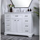 Americana 84 X 22 X 70 inch White Vanity Sink Set