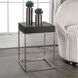 Jase 20 X 14 inch Black Concrete Look and Brushed Nickel Accent Table