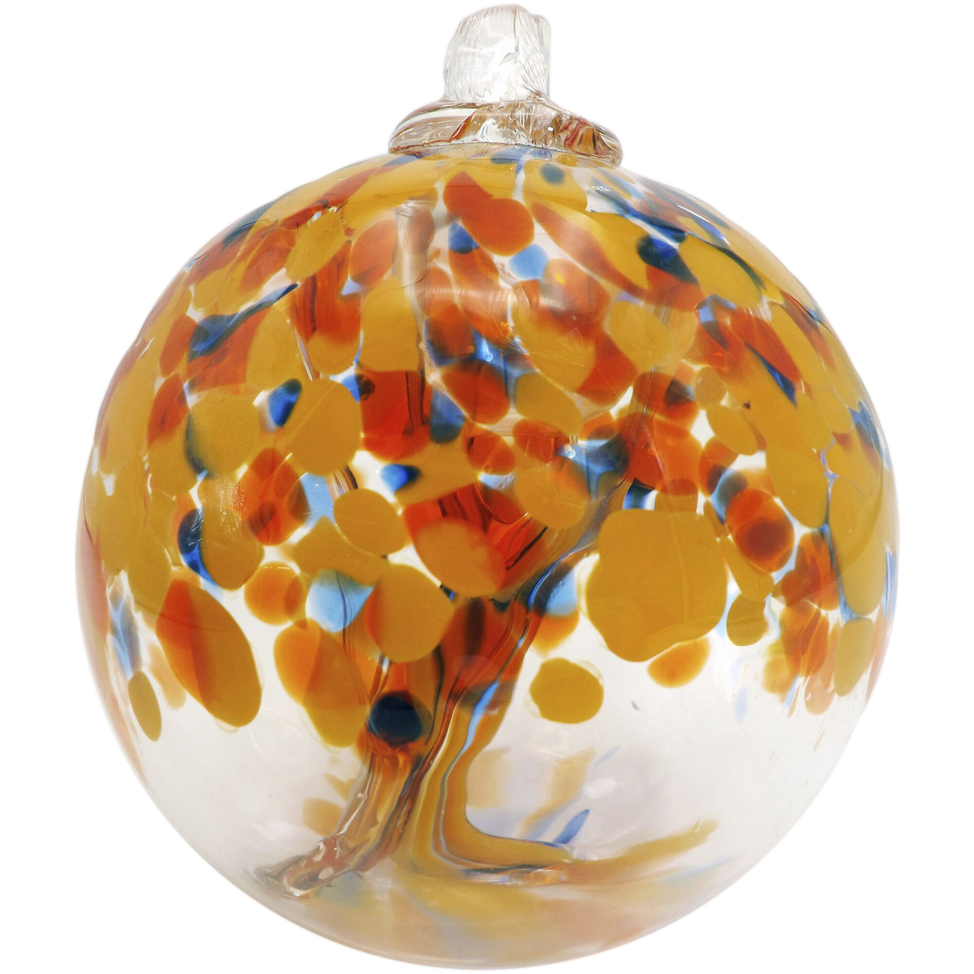 Tree Of Life Multi-color Art Glass Orb