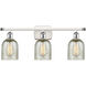Ballston Caledonia LED 26 inch White and Polished Chrome Bath Vanity Light Wall Light in Mica Glass, Ballston