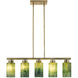 Monet 5 Light 5 inch Brass Pendant Ceiling Light