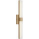 Fentress LED 24 inch Satin Brass Vanity Light Wall Light