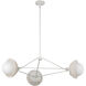 Alora Mood Perth 3 Light 39.88 inch White Chandelier Ceiling Light