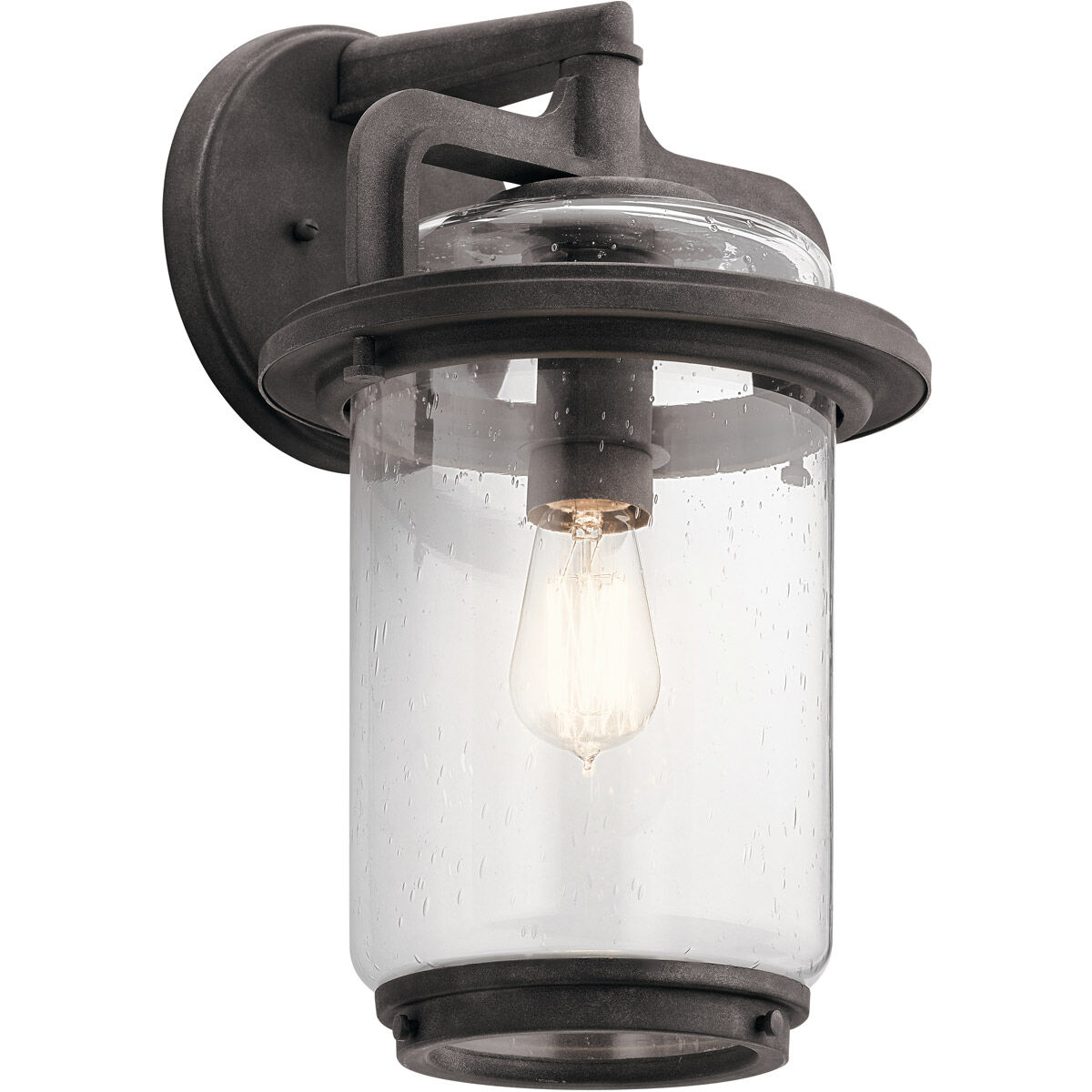 Andover 1 Light 17 inch Weathered Zinc Outdoor Wall, X-Large