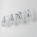 Hargreaves 4 Light 33.25 inch Polished Chrome Bath Vanity Wall Light