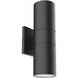 Lund LED 12 inch Black Exterior Wall Sconce