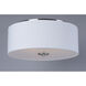 Bongo 3 Light 18 inch Satin Nickel Flush Mount Ceiling Light