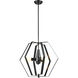 Belle Isle 3 Light 20 inch Ebony Hanging Orb Light Ceiling Light