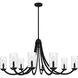 Allard 8 Light 45 inch Matte Black Chandelier Ceiling Light