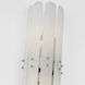 AERIN Bonnington Tall Sconce Wall Light in Polished Nickel, Alabaster