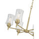 Clarvyn 6 Light 25.5 inch Vintage Brass Chandelier Ceiling Light