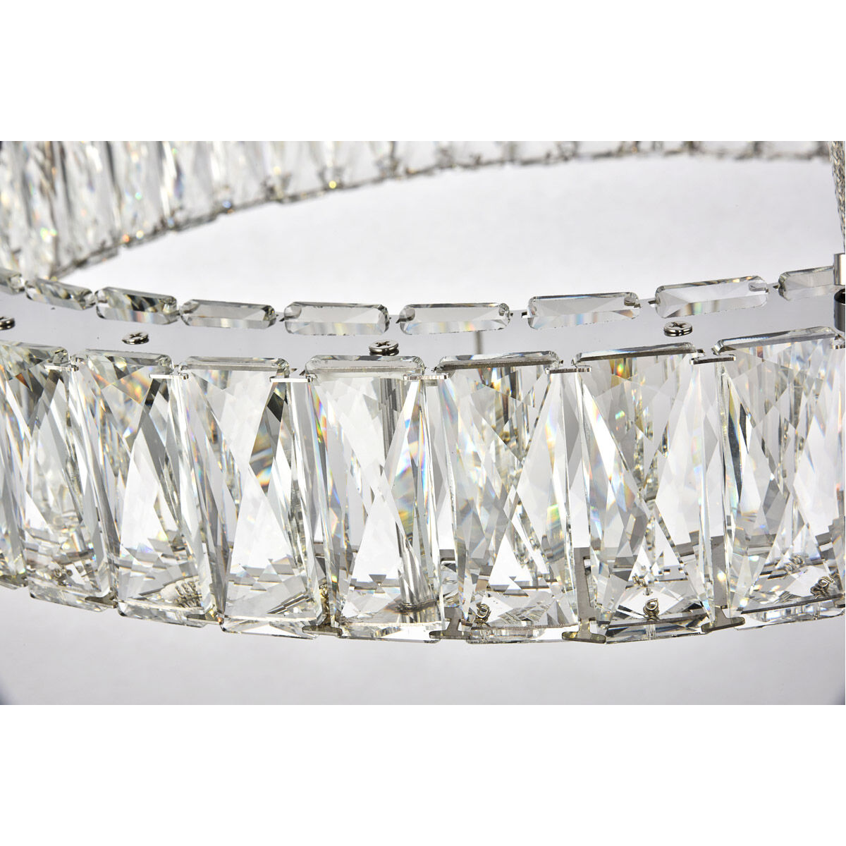 Monroe LED 23.6 inch Chrome Chandelier Ceiling Light