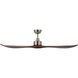 Westerly 60 inch Brushed Nickel with Acacia Blades Ceiling Fan