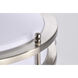 Glamour LED 10 inch Brushed Nickel Flush Mount Ceiling Light