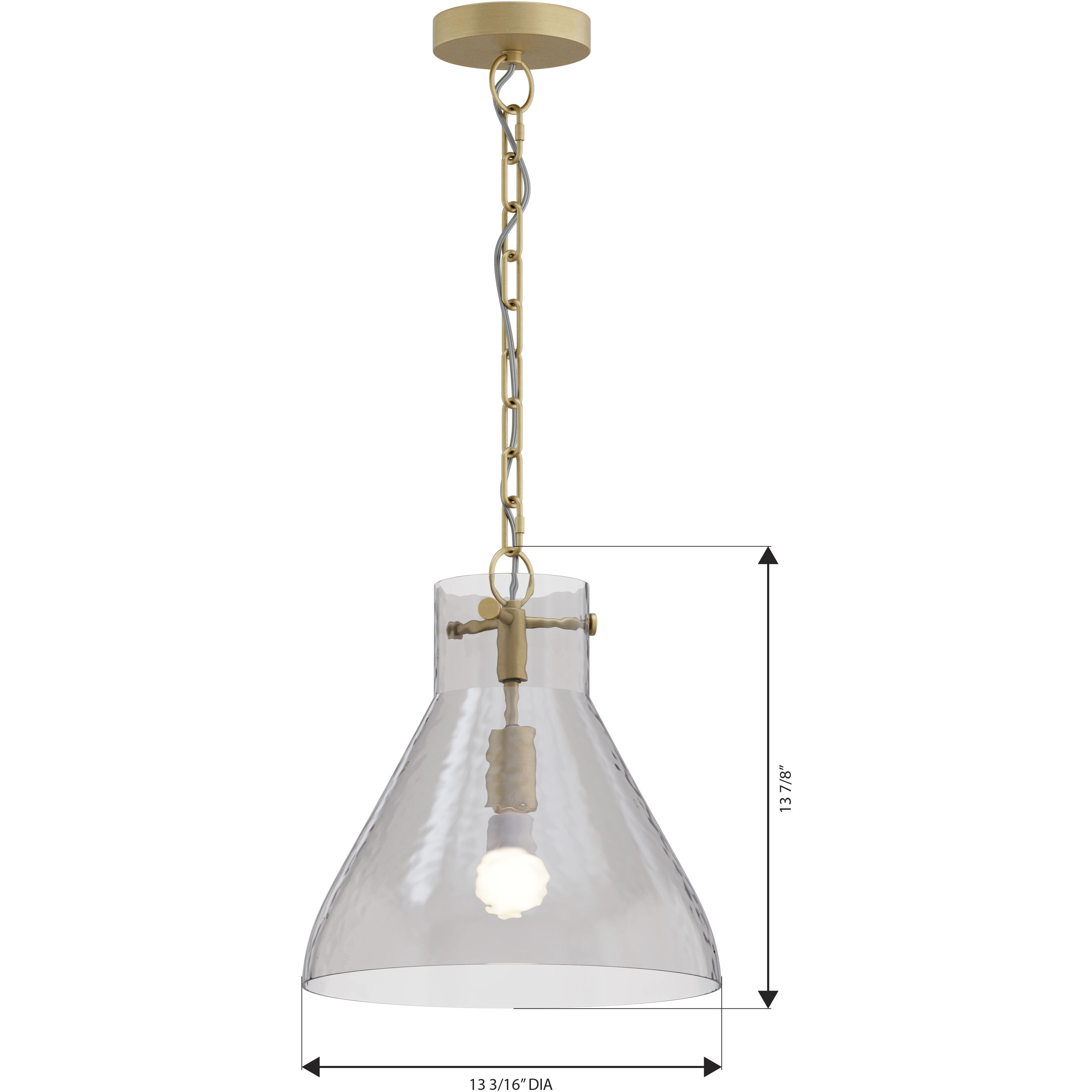 Sevara 1 Light 13.25 inch Legacy Brass Pendant Ceiling Light