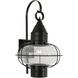 Classic Onion 1 Light 24 inch Black Outdoor Sconce