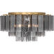 Torvento 7 Light 28 inch Legacy Brass Flush Mount Ceiling Light