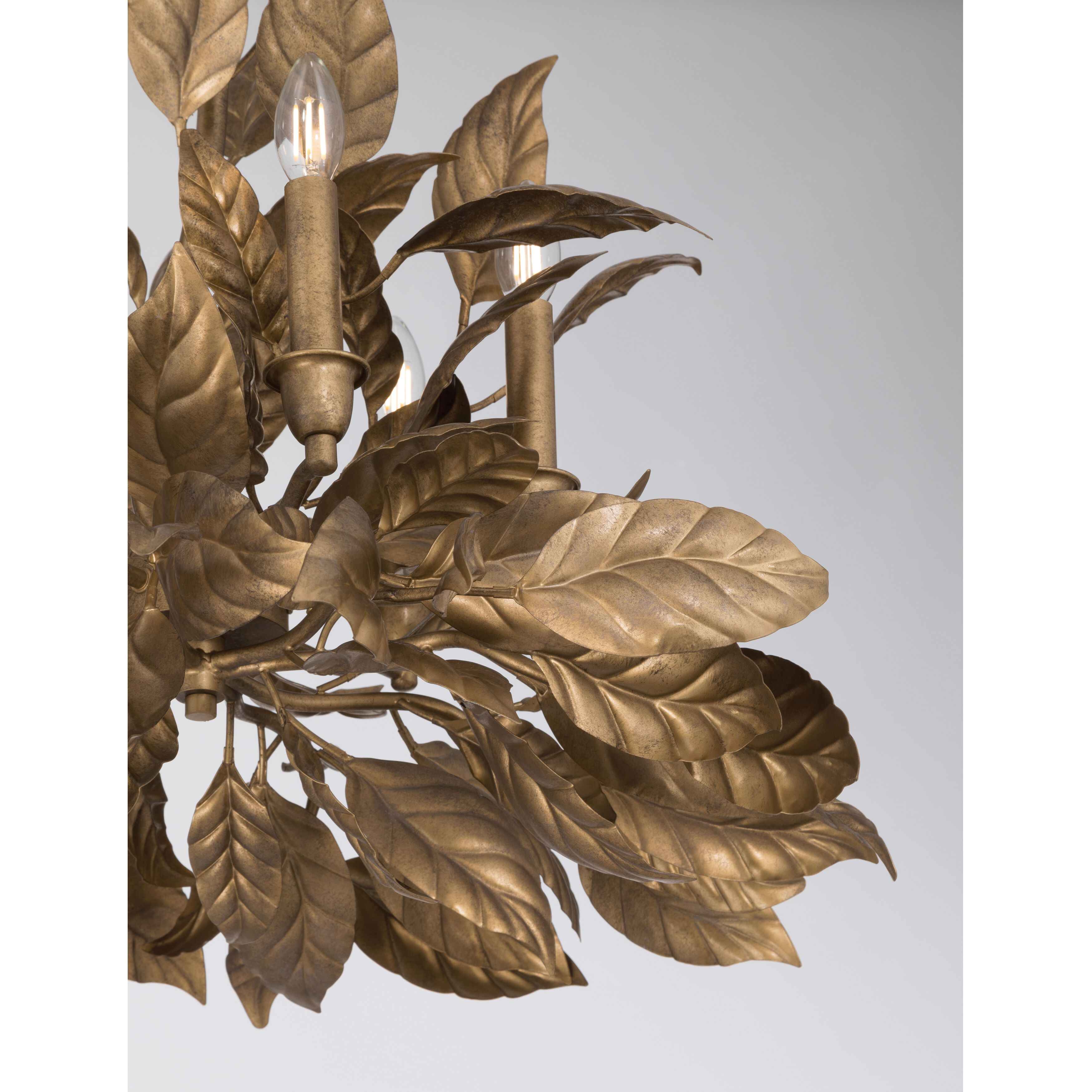 Seraphine 6 Light 28 inch Weathered Gold Chandelier Ceiling Light