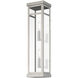 Hopewell 2 Light 22 inch Brushed Nickel Outdoor Wall Lantern