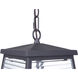 Armstrong 3 Light 8 inch Midnight Outdoor Pendant