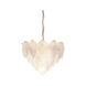 Acanthus 7 Light 20 inch Clear Textured Glass With Gold Chandelier Ceiling Light, Flambeau
