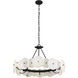 Cosmos 6 Light 30 inch Matte Black Chandelier Ceiling Light, Smithsonian Collaboration