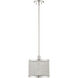 Industro 1 Light 10 inch Brushed Nickel Pendant Ceiling Light