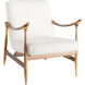 Oscar Light Brown and Cream Arm Chair