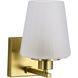 Lune 5.25 inch Vintage Brass Vanity Wall Light