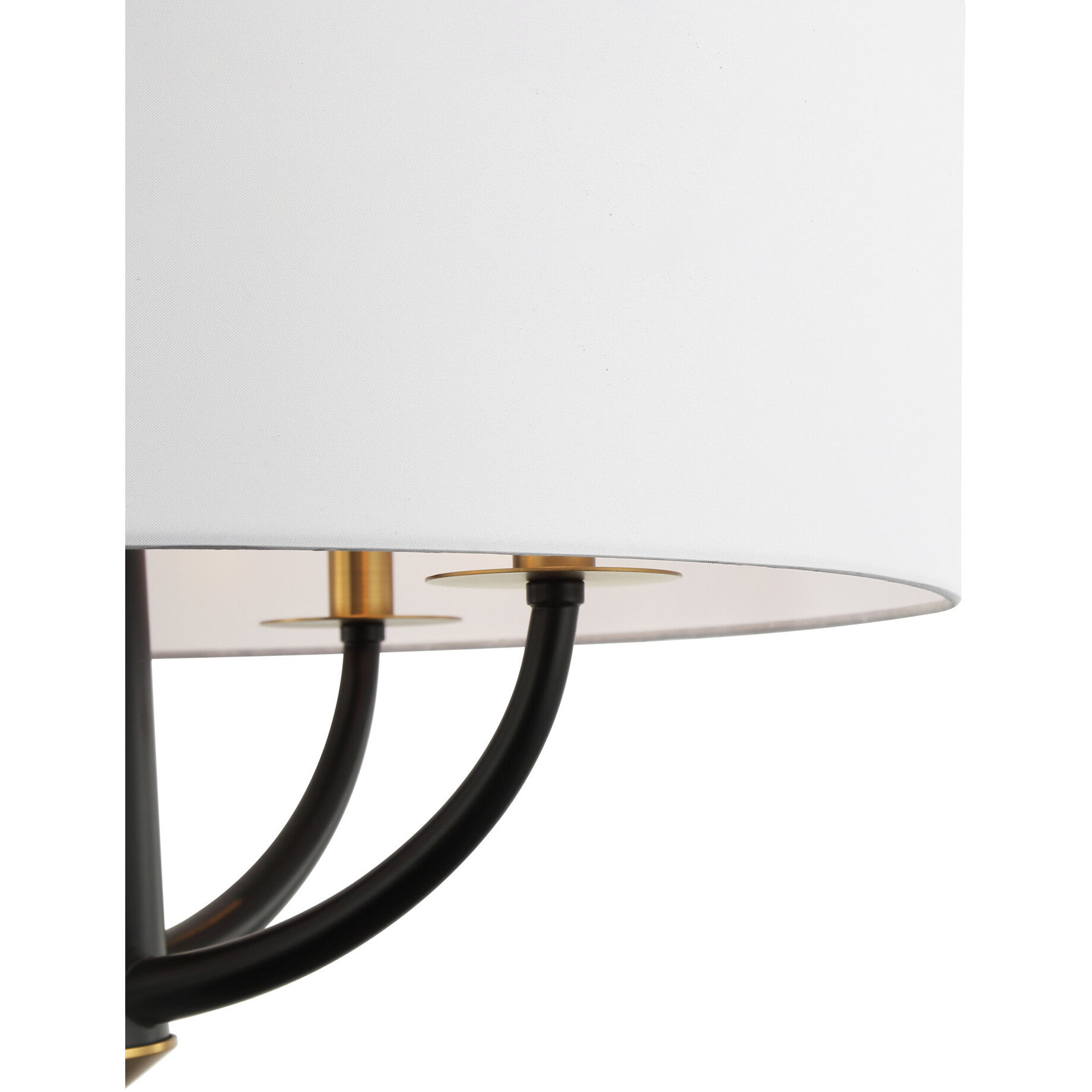 Patchwork 4 Light 24 inch Black with Satin Brass Pendant Ceiling Light in Black/Satin Brass