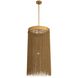 Fatima 1 Light 18 inch Vintage Brass Pendant Ceiling Light, Large