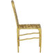 Honeycomb Gold Side Chair, Marjorie Skouras Collection
