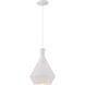 Jake LED 11 inch Glacier White Pendant Ceiling Light