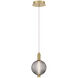 Palmas 1 Light 6 inch Gold Mini Pendant Ceiling Light