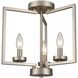 West End 3 Light 14.5 inch Brushed Nickel Chandelier Ceiling Light
