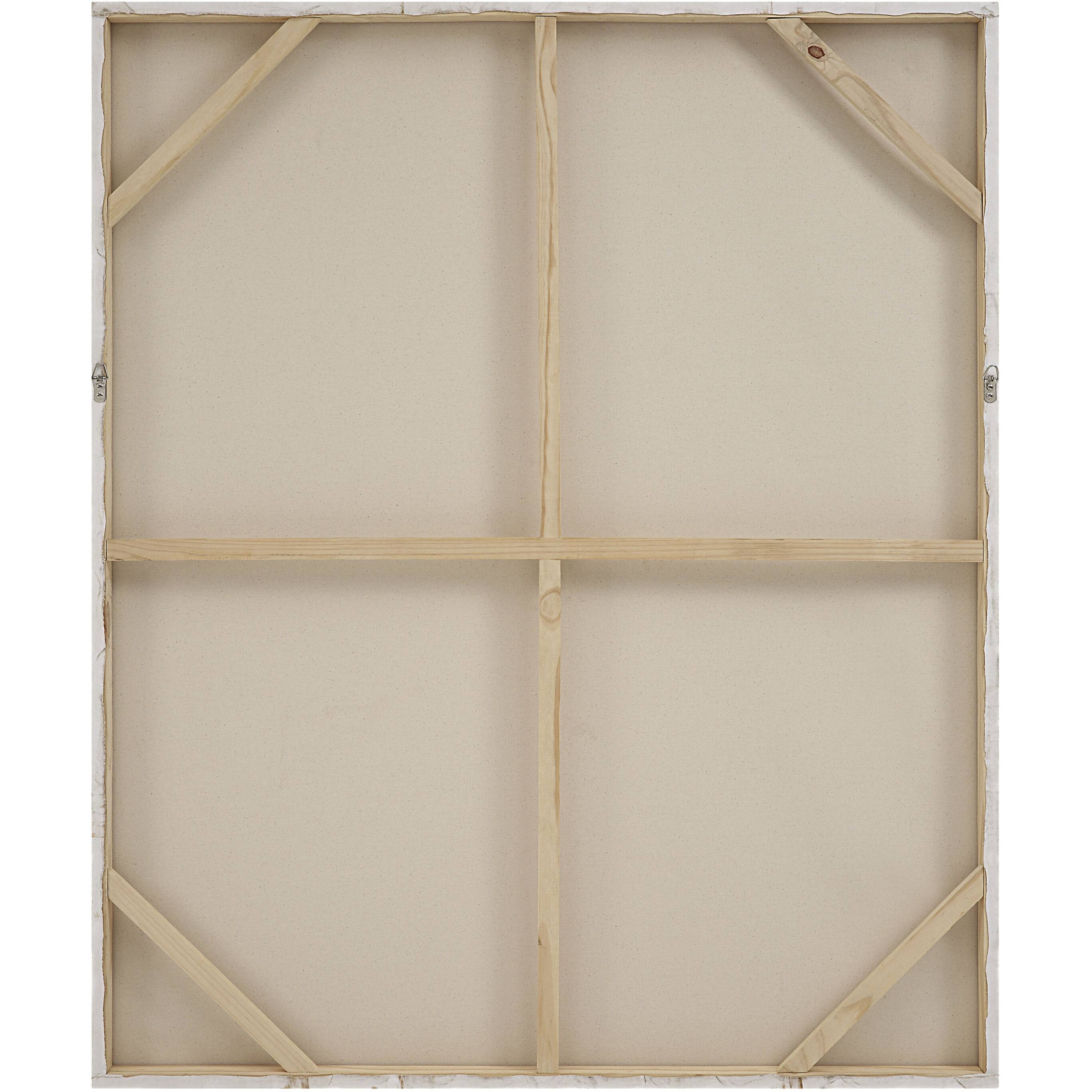 Fallbrook White/Brown Canvas Art