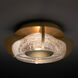 Lustra LED 10.6 inch Modern Brass Sconce/Flush Mount Wall Light, Art & Alchemy
